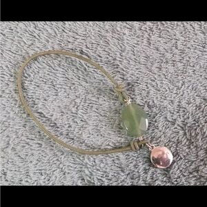 Vintage Boho Stretchy Recycle Green Bracelet